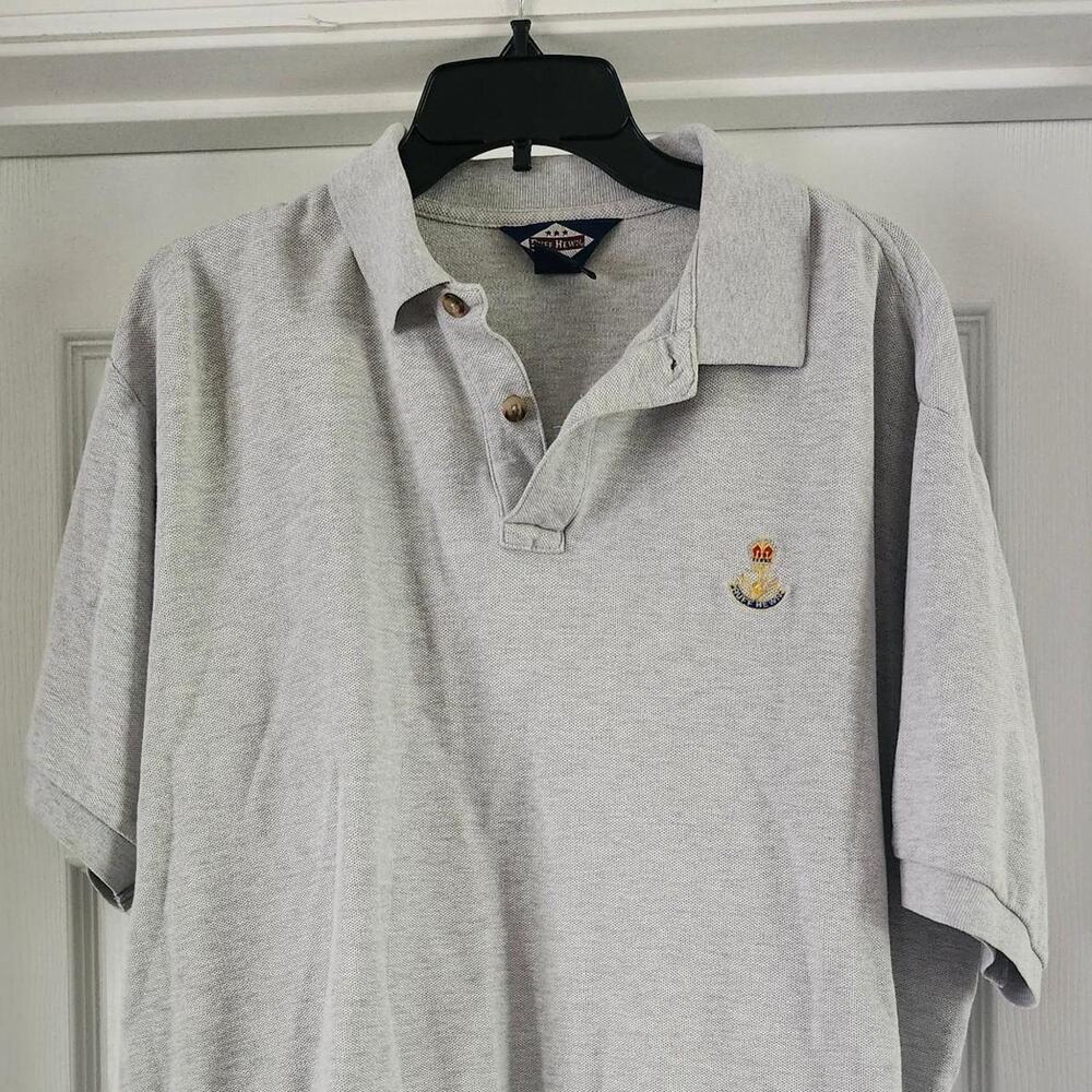 Ruff hewn gray polo shirt size XL